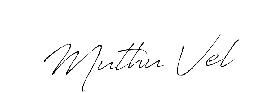 How to make Muthu Vel signature? Antro_Vectra is a professional autograph style. Create handwritten signature for Muthu Vel name. Muthu Vel signature style 6 images and pictures png