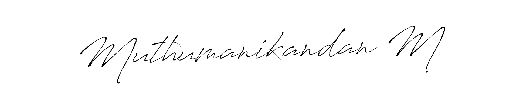 How to make Muthumanikandan M signature? Antro_Vectra is a professional autograph style. Create handwritten signature for Muthumanikandan M name. Muthumanikandan M signature style 6 images and pictures png