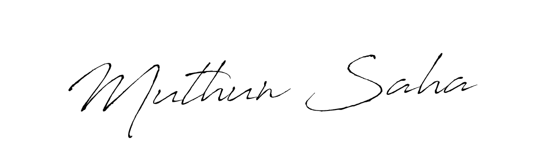 How to make Muthun Saha name signature. Use Antro_Vectra style for creating short signs online. This is the latest handwritten sign. Muthun Saha signature style 6 images and pictures png