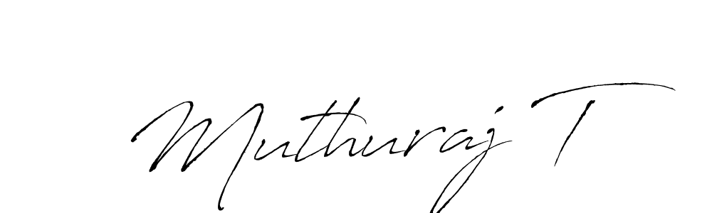 How to make Muthuraj T signature? Antro_Vectra is a professional autograph style. Create handwritten signature for Muthuraj T name. Muthuraj T signature style 6 images and pictures png