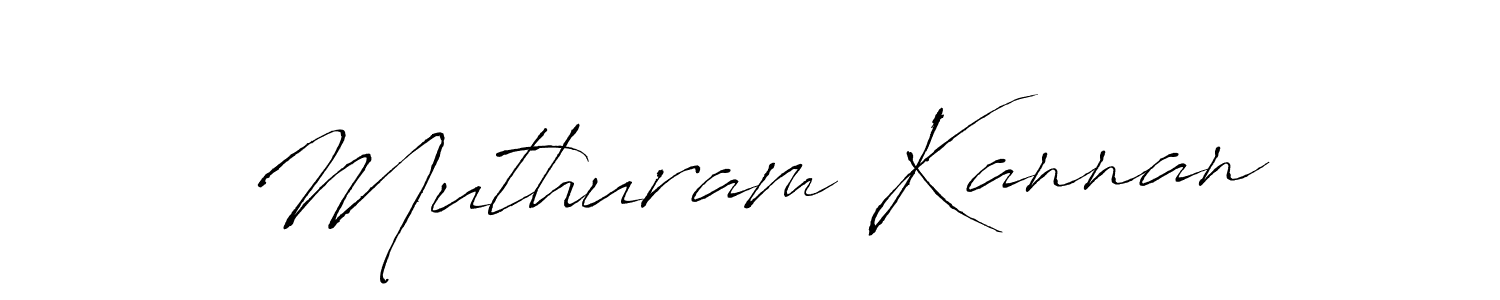 You should practise on your own different ways (Antro_Vectra) to write your name (Muthuram Kannan) in signature. don't let someone else do it for you. Muthuram Kannan signature style 6 images and pictures png
