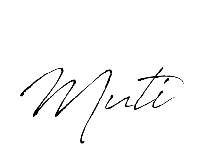 Use a signature maker to create a handwritten signature online. With this signature software, you can design (Antro_Vectra) your own signature for name Muti. Muti signature style 6 images and pictures png