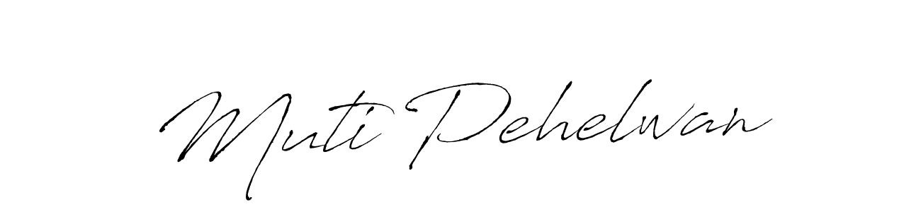 Make a beautiful signature design for name Muti Pehelwan. With this signature (Antro_Vectra) style, you can create a handwritten signature for free. Muti Pehelwan signature style 6 images and pictures png