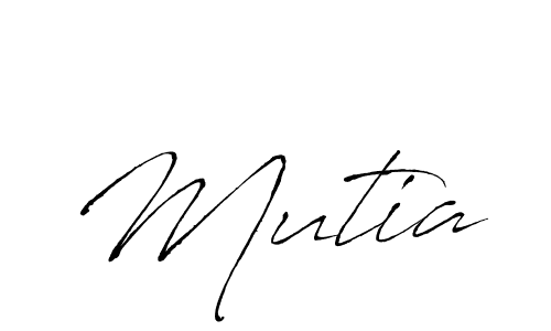 You should practise on your own different ways (Antro_Vectra) to write your name (Mutia) in signature. don't let someone else do it for you. Mutia signature style 6 images and pictures png