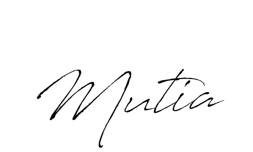 Mutia stylish signature style. Best Handwritten Sign (Antro_Vectra) for my name. Handwritten Signature Collection Ideas for my name Mutia. Mutia signature style 6 images and pictures png