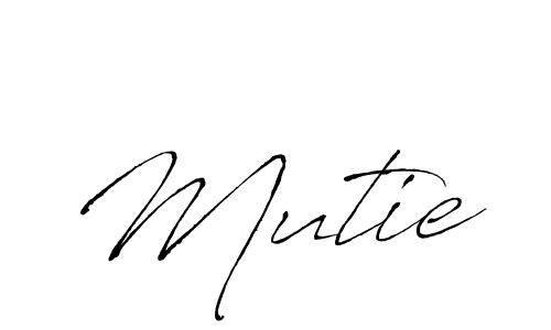 How to make Mutie signature? Antro_Vectra is a professional autograph style. Create handwritten signature for Mutie name. Mutie signature style 6 images and pictures png