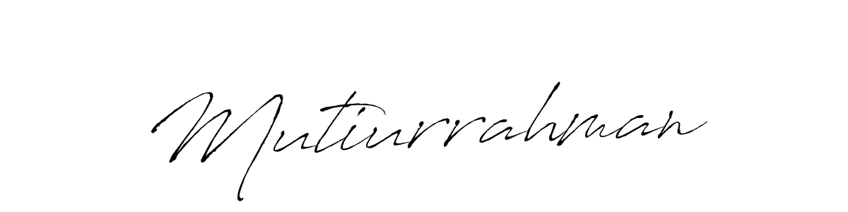 Mutiurrahman stylish signature style. Best Handwritten Sign (Antro_Vectra) for my name. Handwritten Signature Collection Ideas for my name Mutiurrahman. Mutiurrahman signature style 6 images and pictures png