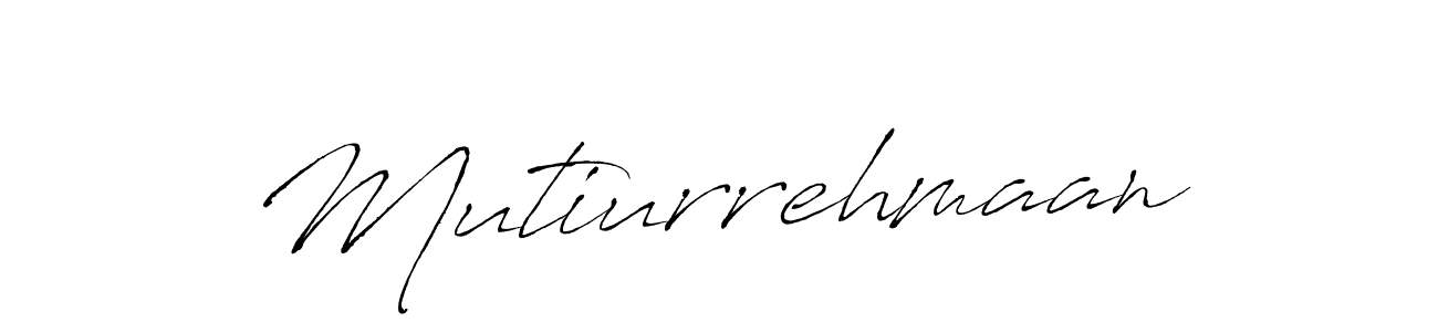 if you are searching for the best signature style for your name Mutiurrehmaan. so please give up your signature search. here we have designed multiple signature styles  using Antro_Vectra. Mutiurrehmaan signature style 6 images and pictures png