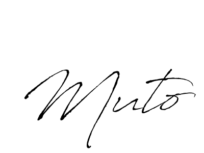 Create a beautiful signature design for name Muto. With this signature (Antro_Vectra) fonts, you can make a handwritten signature for free. Muto signature style 6 images and pictures png