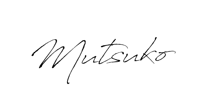 Use a signature maker to create a handwritten signature online. With this signature software, you can design (Antro_Vectra) your own signature for name Mutsuko. Mutsuko signature style 6 images and pictures png