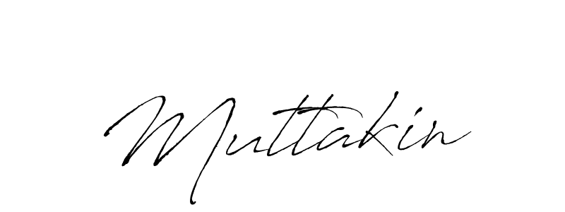 Use a signature maker to create a handwritten signature online. With this signature software, you can design (Antro_Vectra) your own signature for name Muttakin. Muttakin signature style 6 images and pictures png