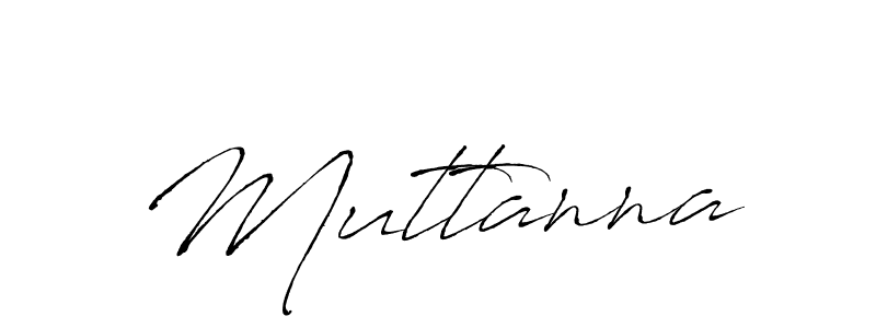 Design your own signature with our free online signature maker. With this signature software, you can create a handwritten (Antro_Vectra) signature for name Muttanna. Muttanna signature style 6 images and pictures png