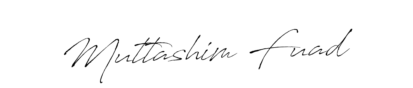 Create a beautiful signature design for name Muttashim Fuad. With this signature (Antro_Vectra) fonts, you can make a handwritten signature for free. Muttashim Fuad signature style 6 images and pictures png