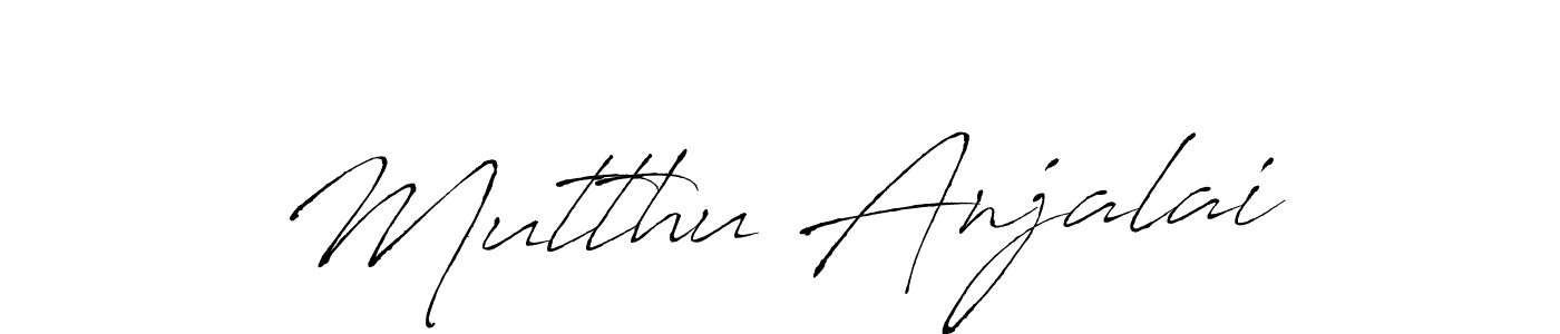 Antro_Vectra is a professional signature style that is perfect for those who want to add a touch of class to their signature. It is also a great choice for those who want to make their signature more unique. Get Mutthu Anjalai name to fancy signature for free. Mutthu Anjalai signature style 6 images and pictures png