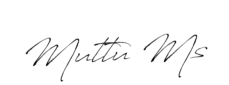 Create a beautiful signature design for name Muttu Ms. With this signature (Antro_Vectra) fonts, you can make a handwritten signature for free. Muttu Ms signature style 6 images and pictures png