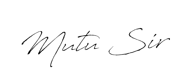 Mutu Sir stylish signature style. Best Handwritten Sign (Antro_Vectra) for my name. Handwritten Signature Collection Ideas for my name Mutu Sir. Mutu Sir signature style 6 images and pictures png