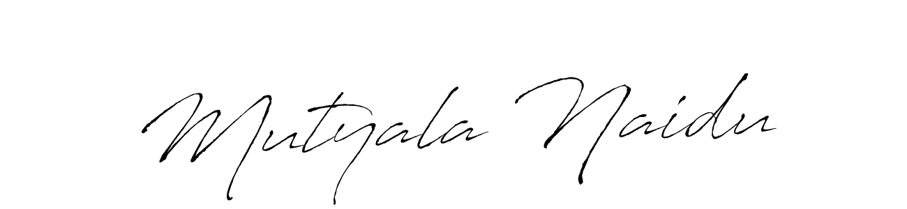 You can use this online signature creator to create a handwritten signature for the name Mutyala Naidu. This is the best online autograph maker. Mutyala Naidu signature style 6 images and pictures png
