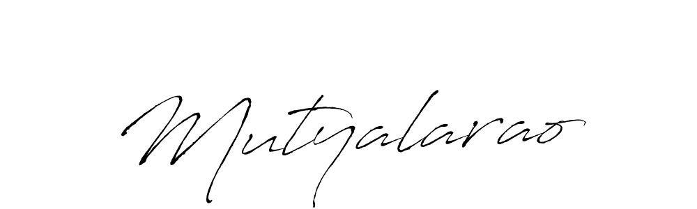 How to make Mutyalarao name signature. Use Antro_Vectra style for creating short signs online. This is the latest handwritten sign. Mutyalarao signature style 6 images and pictures png