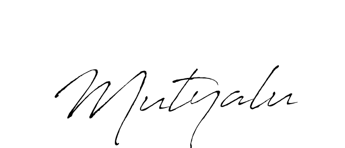 Also we have Mutyalu name is the best signature style. Create professional handwritten signature collection using Antro_Vectra autograph style. Mutyalu signature style 6 images and pictures png