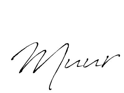Make a beautiful signature design for name Muur. With this signature (Antro_Vectra) style, you can create a handwritten signature for free. Muur signature style 6 images and pictures png