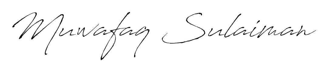 Make a beautiful signature design for name Muwafaq Sulaiman. With this signature (Antro_Vectra) style, you can create a handwritten signature for free. Muwafaq Sulaiman signature style 6 images and pictures png