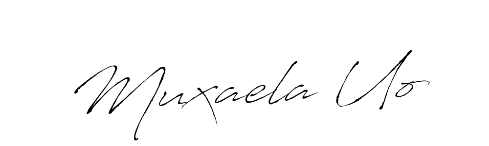 This is the best signature style for the Muxaela Uo name. Also you like these signature font (Antro_Vectra). Mix name signature. Muxaela Uo signature style 6 images and pictures png