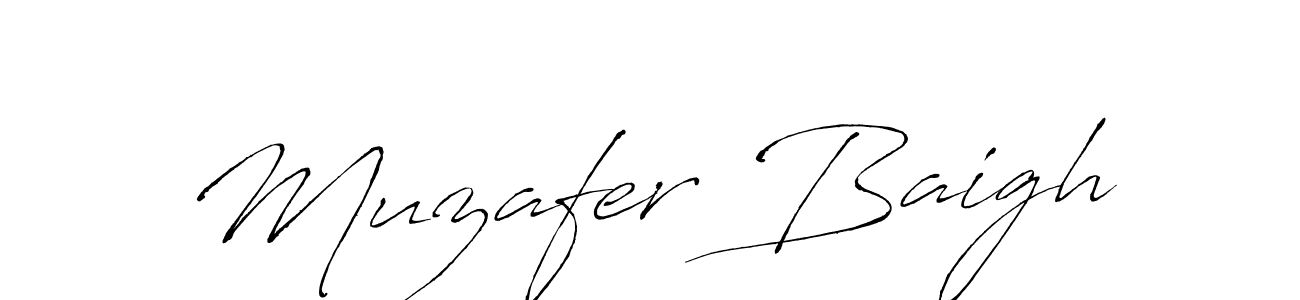 Create a beautiful signature design for name Muzafer Baigh. With this signature (Antro_Vectra) fonts, you can make a handwritten signature for free. Muzafer Baigh signature style 6 images and pictures png