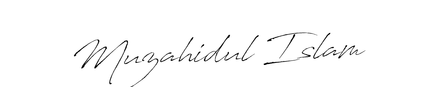 Also we have Muzahidul Islam name is the best signature style. Create professional handwritten signature collection using Antro_Vectra autograph style. Muzahidul Islam signature style 6 images and pictures png