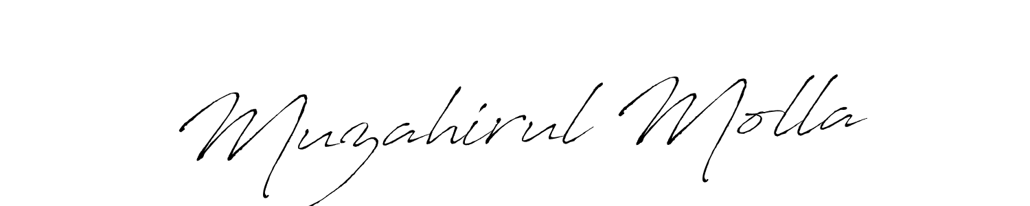 Antro_Vectra is a professional signature style that is perfect for those who want to add a touch of class to their signature. It is also a great choice for those who want to make their signature more unique. Get Muzahirul Molla name to fancy signature for free. Muzahirul Molla signature style 6 images and pictures png