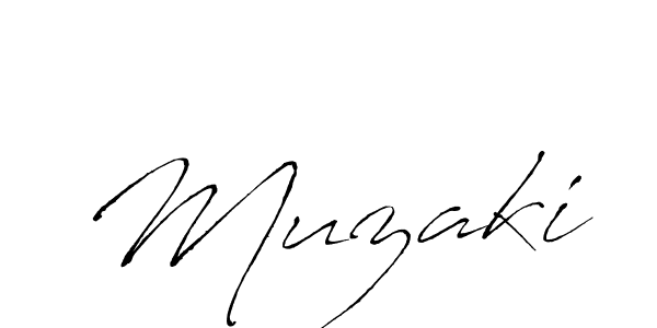 How to make Muzaki signature? Antro_Vectra is a professional autograph style. Create handwritten signature for Muzaki name. Muzaki signature style 6 images and pictures png