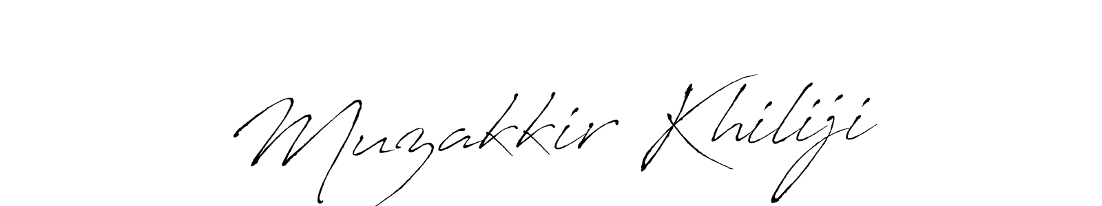 Design your own signature with our free online signature maker. With this signature software, you can create a handwritten (Antro_Vectra) signature for name Muzakkir Khiliji. Muzakkir Khiliji signature style 6 images and pictures png