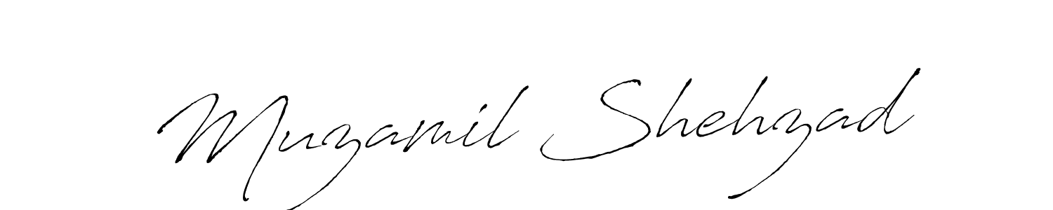 The best way (Antro_Vectra) to make a short signature is to pick only two or three words in your name. The name Muzamil Shehzad include a total of six letters. For converting this name. Muzamil Shehzad signature style 6 images and pictures png