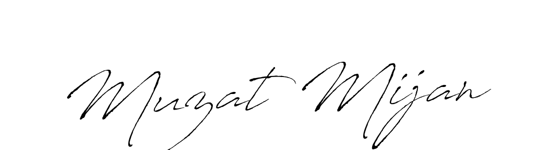 Antro_Vectra is a professional signature style that is perfect for those who want to add a touch of class to their signature. It is also a great choice for those who want to make their signature more unique. Get Muzat Mijan name to fancy signature for free. Muzat Mijan signature style 6 images and pictures png