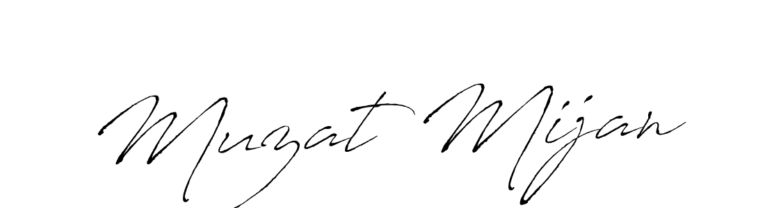 Antro_Vectra is a professional signature style that is perfect for those who want to add a touch of class to their signature. It is also a great choice for those who want to make their signature more unique. Get Muzat Mijan name to fancy signature for free. Muzat Mijan signature style 6 images and pictures png