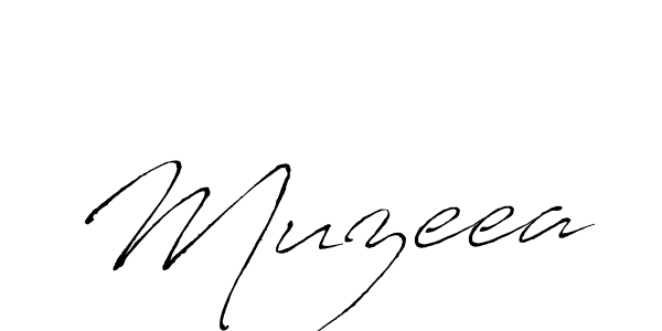 Make a beautiful signature design for name Muzeea. With this signature (Antro_Vectra) style, you can create a handwritten signature for free. Muzeea signature style 6 images and pictures png