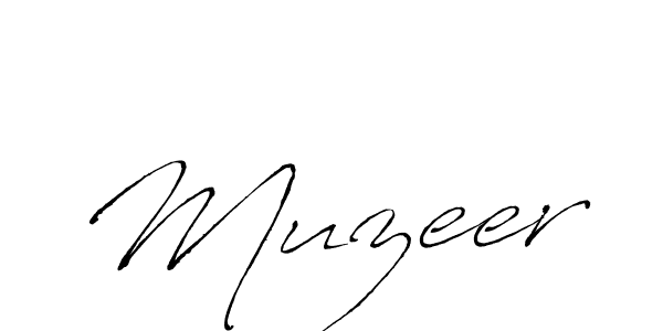 How to make Muzeer signature? Antro_Vectra is a professional autograph style. Create handwritten signature for Muzeer name. Muzeer signature style 6 images and pictures png