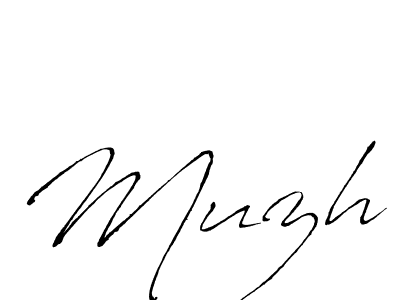Use a signature maker to create a handwritten signature online. With this signature software, you can design (Antro_Vectra) your own signature for name Muzh. Muzh signature style 6 images and pictures png