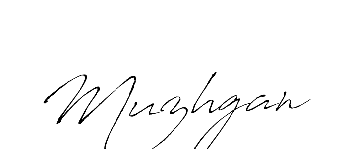 Design your own signature with our free online signature maker. With this signature software, you can create a handwritten (Antro_Vectra) signature for name Muzhgan. Muzhgan signature style 6 images and pictures png