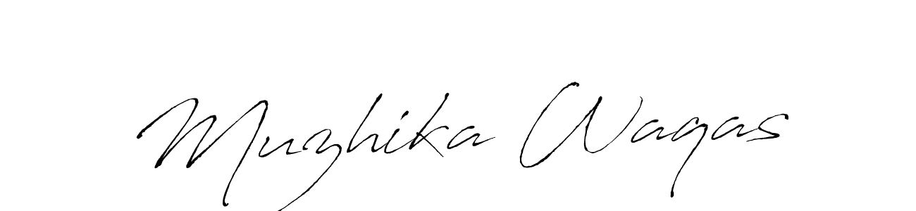 Make a beautiful signature design for name Muzhika Waqas. Use this online signature maker to create a handwritten signature for free. Muzhika Waqas signature style 6 images and pictures png