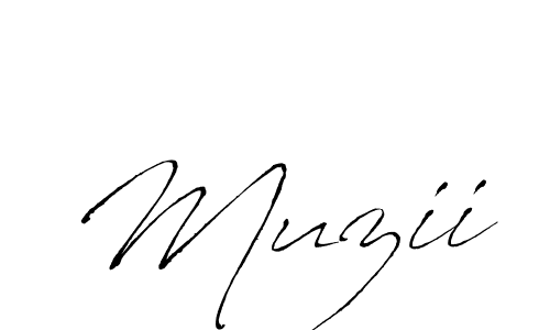 Create a beautiful signature design for name Muzii. With this signature (Antro_Vectra) fonts, you can make a handwritten signature for free. Muzii signature style 6 images and pictures png