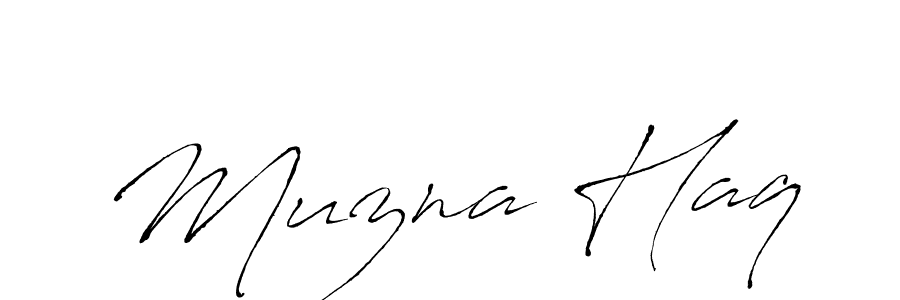Muzna Haq stylish signature style. Best Handwritten Sign (Antro_Vectra) for my name. Handwritten Signature Collection Ideas for my name Muzna Haq. Muzna Haq signature style 6 images and pictures png
