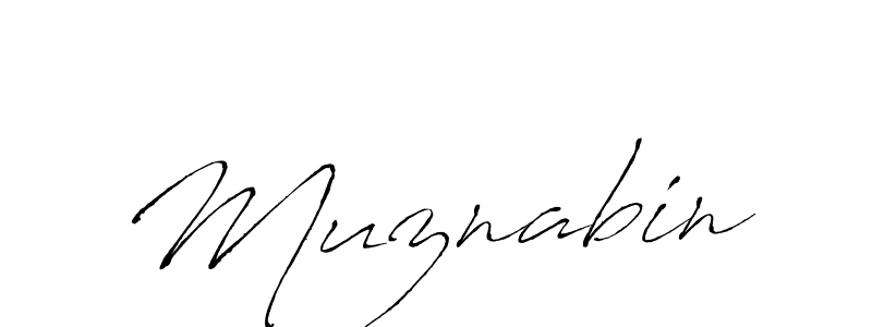 Design your own signature with our free online signature maker. With this signature software, you can create a handwritten (Antro_Vectra) signature for name Muznabin. Muznabin signature style 6 images and pictures png