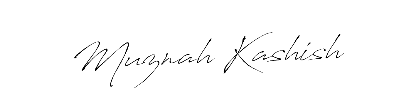 Also You can easily find your signature by using the search form. We will create Muznah Kashish name handwritten signature images for you free of cost using Antro_Vectra sign style. Muznah Kashish signature style 6 images and pictures png