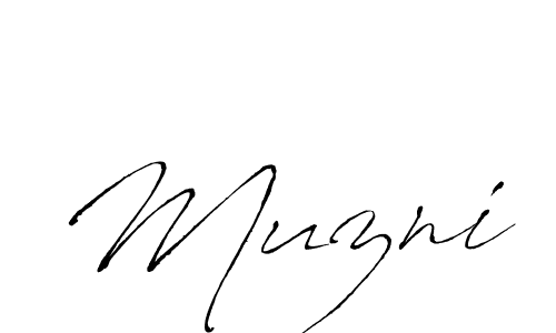 Antro_Vectra is a professional signature style that is perfect for those who want to add a touch of class to their signature. It is also a great choice for those who want to make their signature more unique. Get Muzni name to fancy signature for free. Muzni signature style 6 images and pictures png