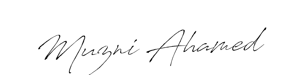 It looks lik you need a new signature style for name Muzni Ahamed. Design unique handwritten (Antro_Vectra) signature with our free signature maker in just a few clicks. Muzni Ahamed signature style 6 images and pictures png