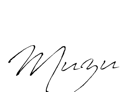 How to make Muzu signature? Antro_Vectra is a professional autograph style. Create handwritten signature for Muzu name. Muzu signature style 6 images and pictures png