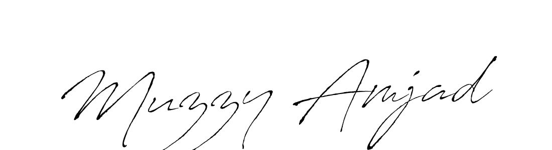 Design your own signature with our free online signature maker. With this signature software, you can create a handwritten (Antro_Vectra) signature for name Muzzy Amjad. Muzzy Amjad signature style 6 images and pictures png