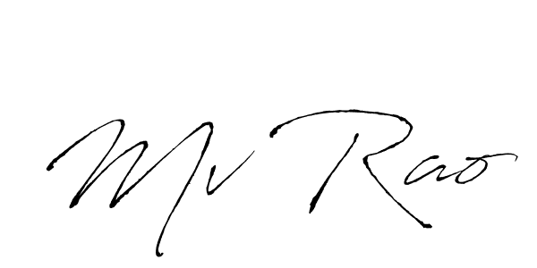 Make a beautiful signature design for name Mv Rao. Use this online signature maker to create a handwritten signature for free. Mv Rao signature style 6 images and pictures png