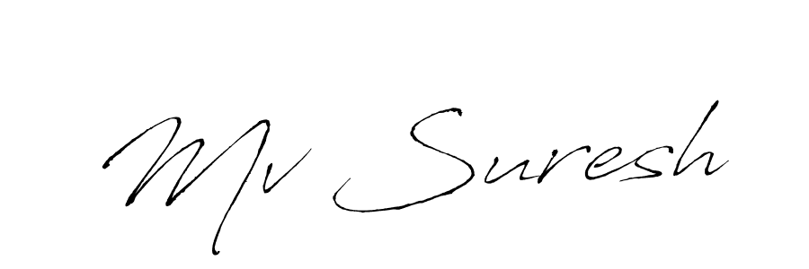 How to Draw Mv Suresh signature style? Antro_Vectra is a latest design signature styles for name Mv Suresh. Mv Suresh signature style 6 images and pictures png