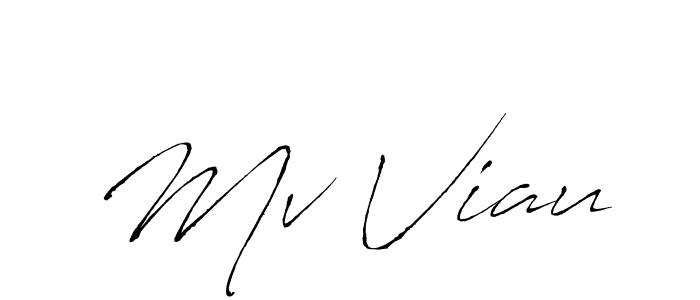 How to make Mv Viau name signature. Use Antro_Vectra style for creating short signs online. This is the latest handwritten sign. Mv Viau signature style 6 images and pictures png